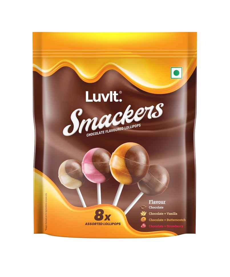 Luvit Smackers Chocolate Assorted Lollipops