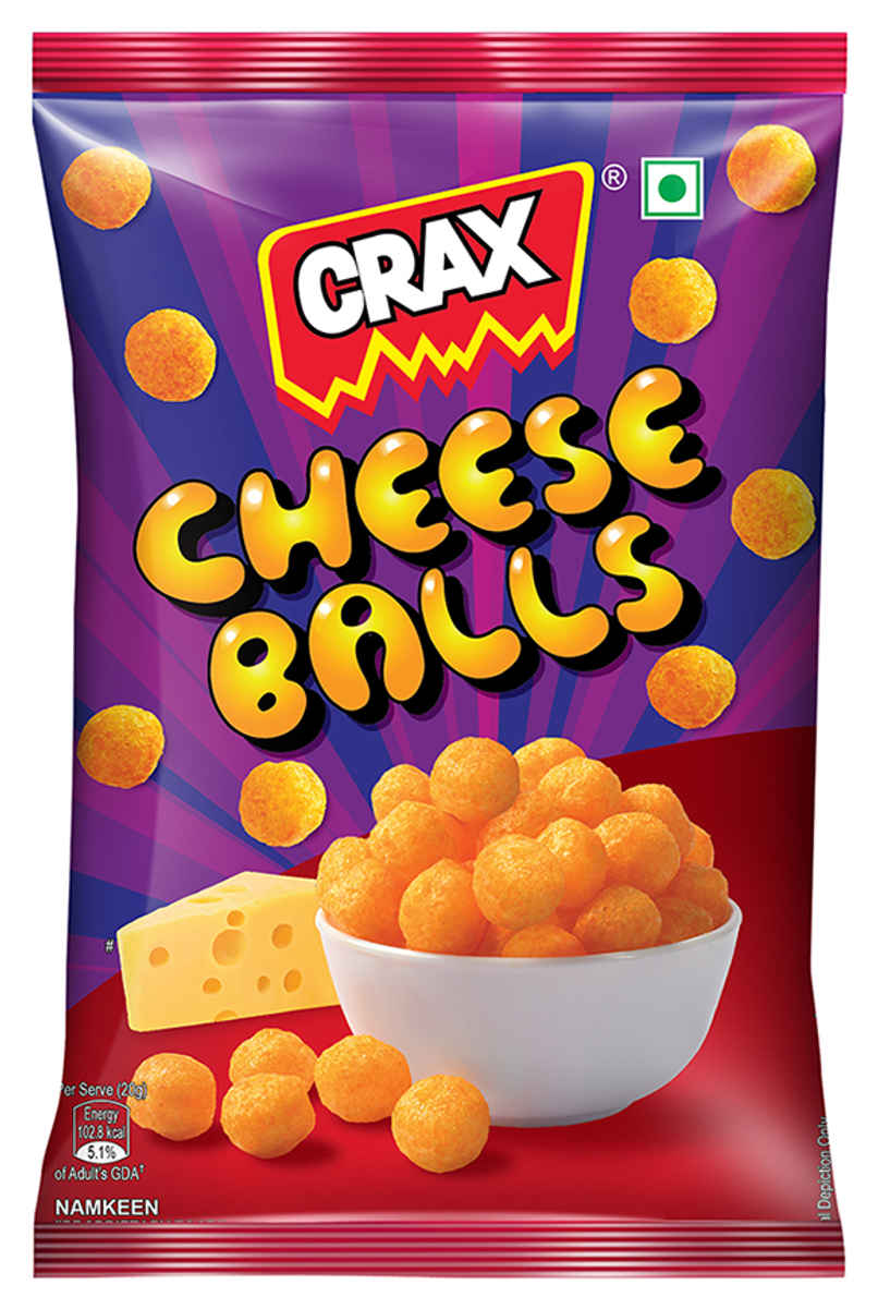 Crax Cheese Balls Puff Snacks