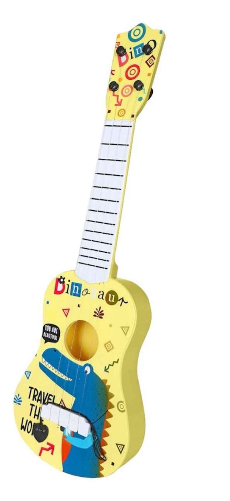 Toyshine 21 Dino Theme Guitar with Easy-to-Hold Strings for Kids Toyshine 21 Dino Theme Guitar with Easy-to-Hold Strings for Kids