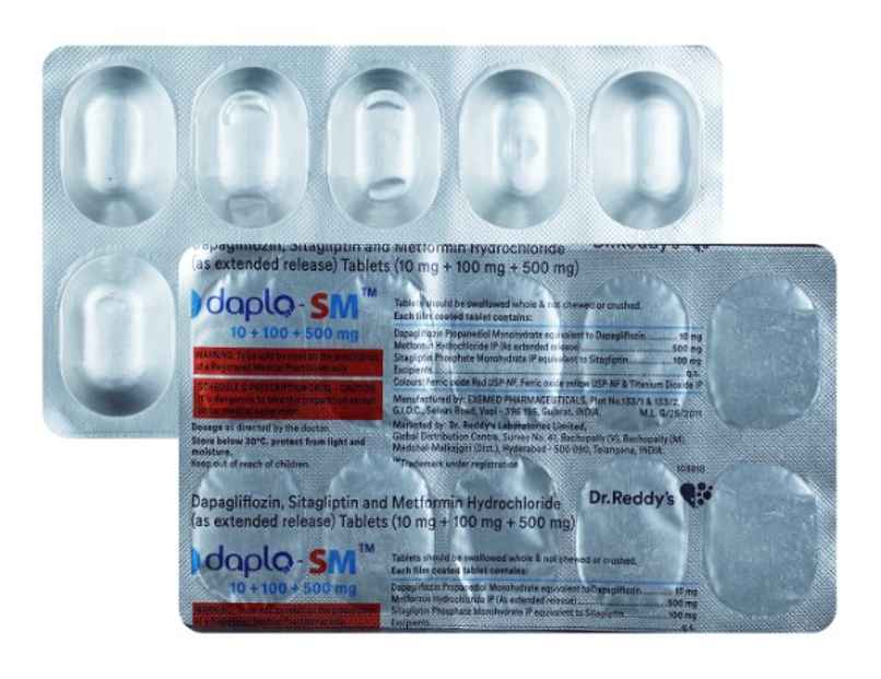 Daplo-SM 10/100/500 Tablet ER