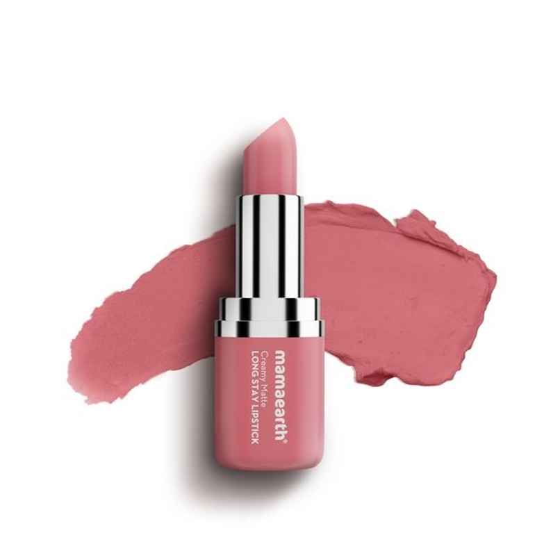Mamaearth Creamy Matte Long Stay Lipstick | Hibiscus Nude