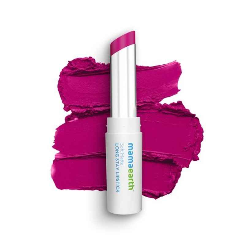 Mamaearth Soft Matte Long Stay Lipsticks - Mulberry Pink