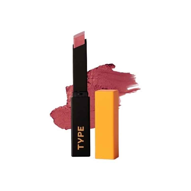 Type Beauty Inc Cream Matte Lipstick For Pigmented Lips - Vit C | 8 Hr Stay | 507 Socialite Type Beauty Inc Cream Matte Lipstick For Pigmented Lips - Vit C | 8 Hr Stay | 507 Socialite