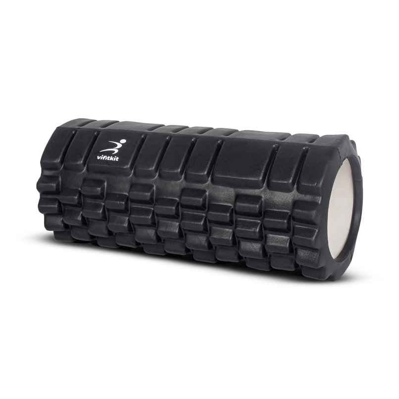 Xtrim Massage Foam Roller for Body Pain, Muscle Recovery and Stretching - Black Xtrim Massage Foam Roller for Body Pain, Muscle Recovery and Stretching - Black
