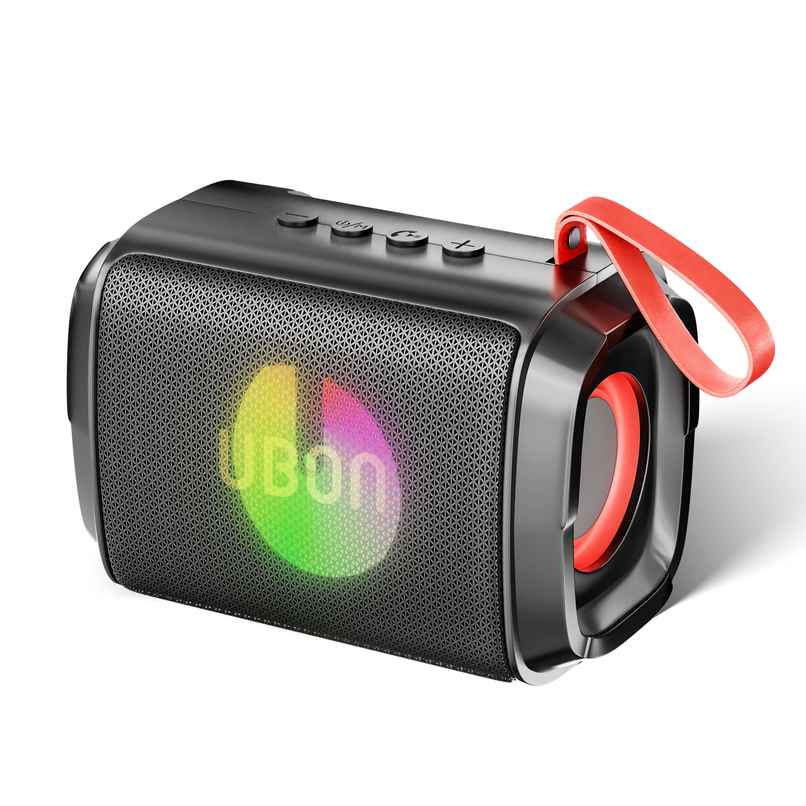 UBON 10W SP-46 BT Speaker, 1200 mAh Battery , Upto 10 Hrs Playtime, RGB lights, BT V5.3 (Black) UBON 10W SP-46 BT Speaker, 1200 mAh Battery , Upto 10 Hrs Playtime, RGB lights, BT V5.3 (Black)