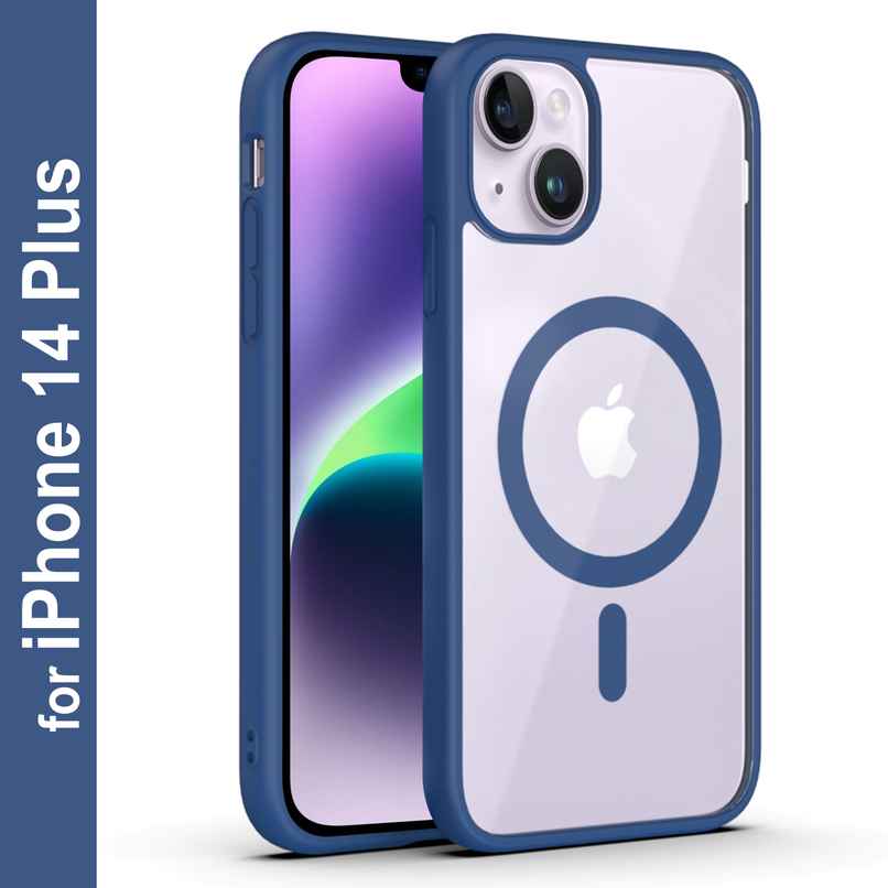 Zapcase Back Cover for Apple iPhone 14 Plus | MagSafe-Blue