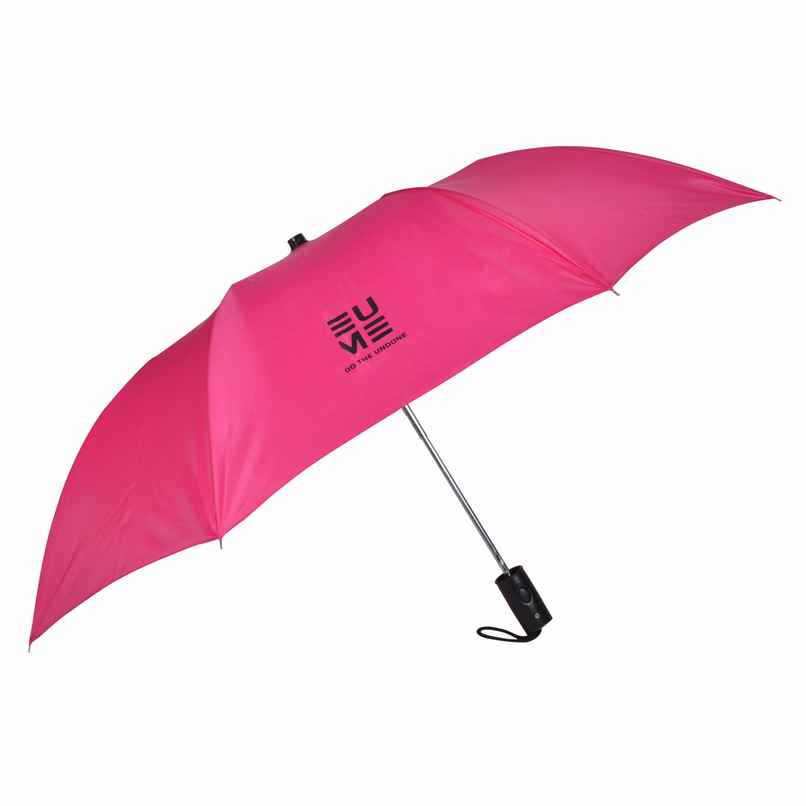 EUME Leatrix 21 Inch 2 Fold Auto-Open Lemon Umbrella | Pink
