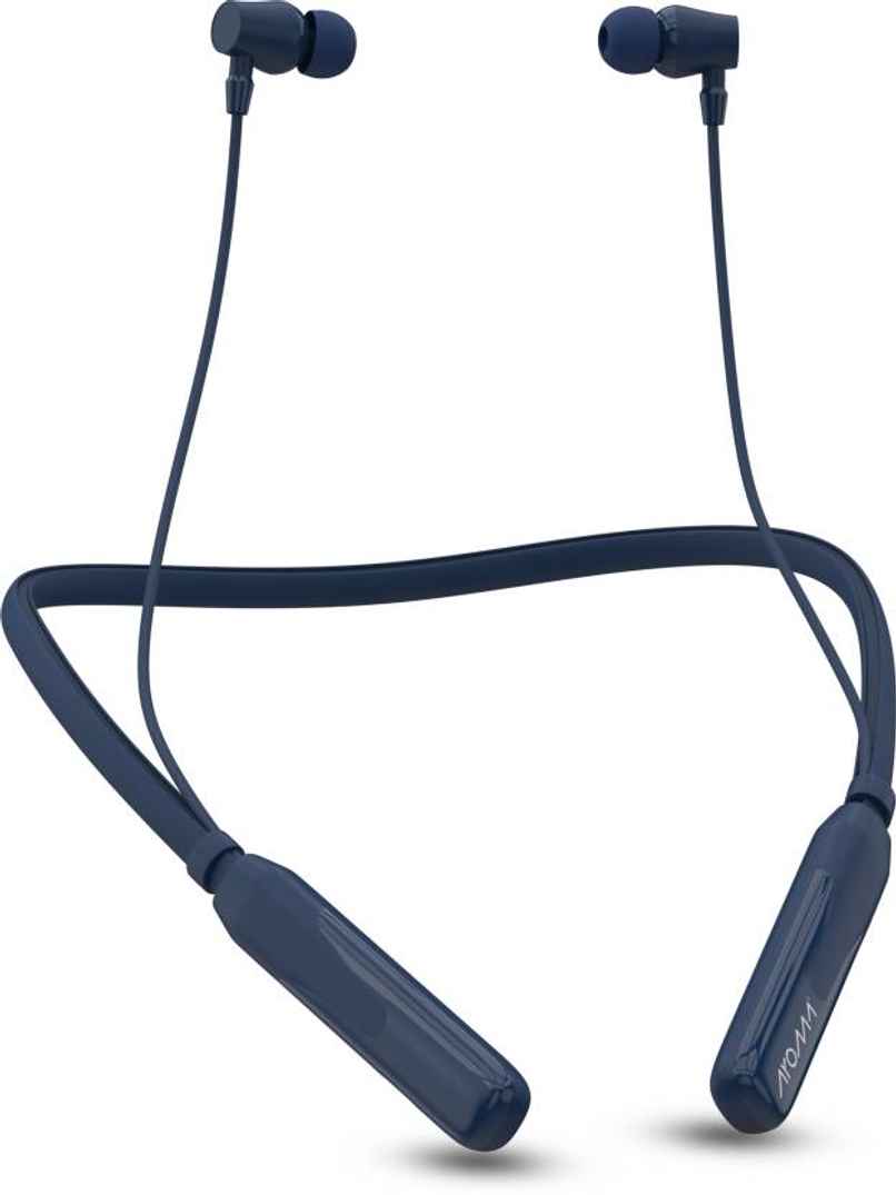 Aroma Nb119 Core - 60 Hours Playback | Wireless Bluetooth Neckband | Fast Charging | Blue