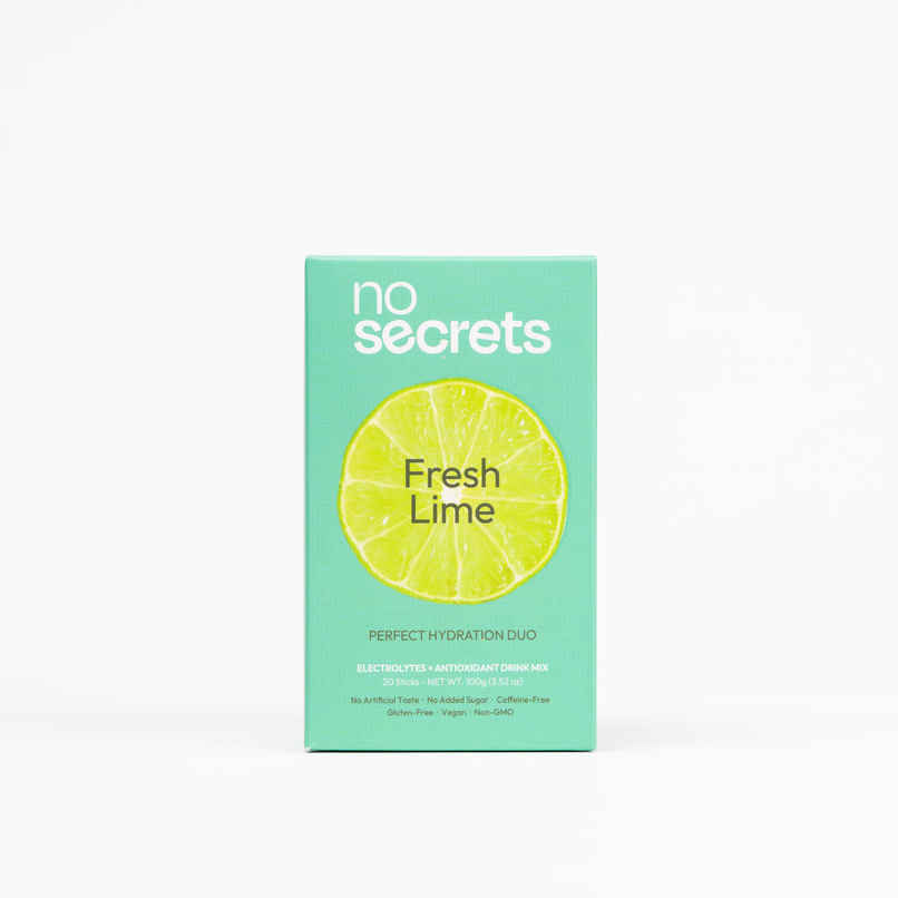 No Secrets Perfect Hydration Duo Electrolytes & Antioxidants Fresh Lime