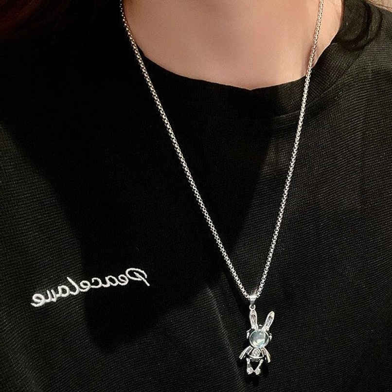 SALTY Alpha Spaceman Stainless Steel Pendant Chain for Men and Boys| Anti-Tarnish | Silver SALTY Alpha Spaceman Stainless Steel Pendant Chain for Men and Boys| Anti-Tarnish | Silver