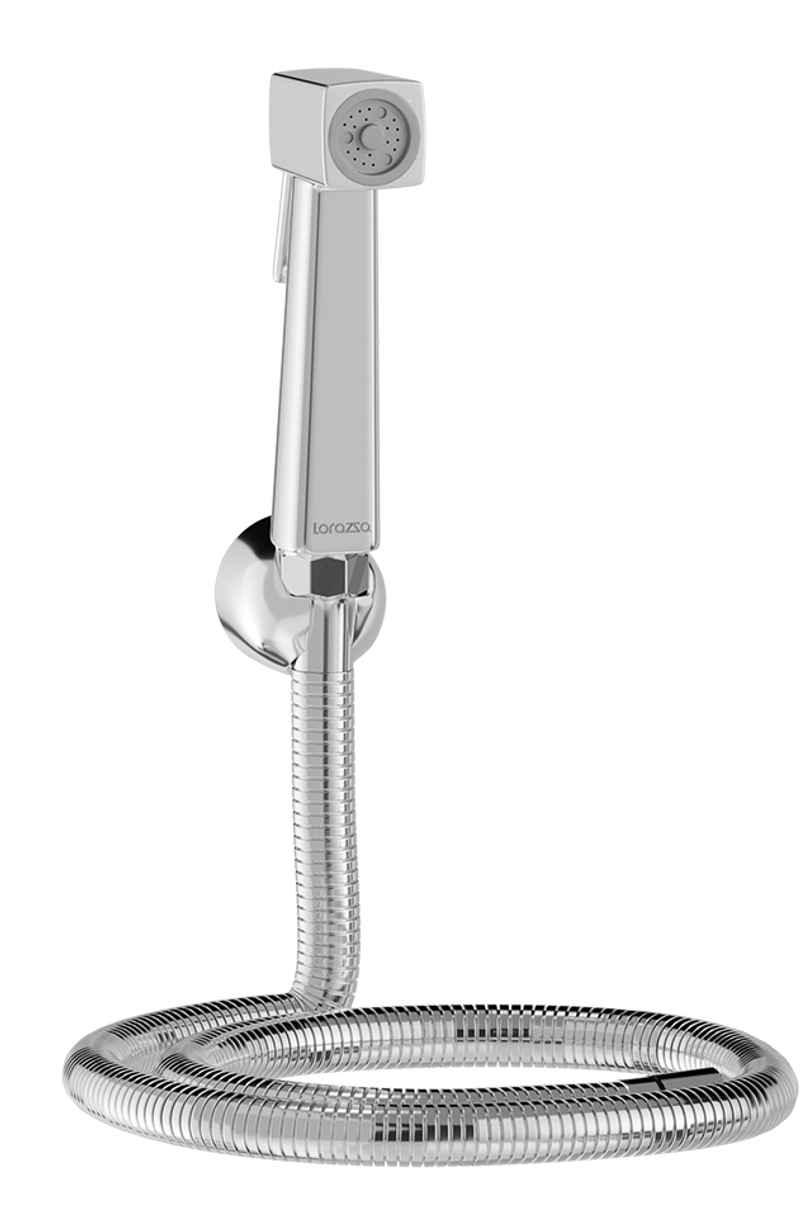 Lorazzo Quad Health Faucet Jet Spray Set with 1-meter Hose Pipe | SS 304) and Wall Hook Lorazzo Quad Health Faucet Jet Spray Set with 1-meter Hose Pipe | SS 304) and Wall Hook