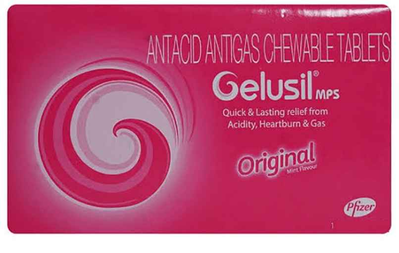 Gelusil Mps original Mint Flavour Chewable Tablet
