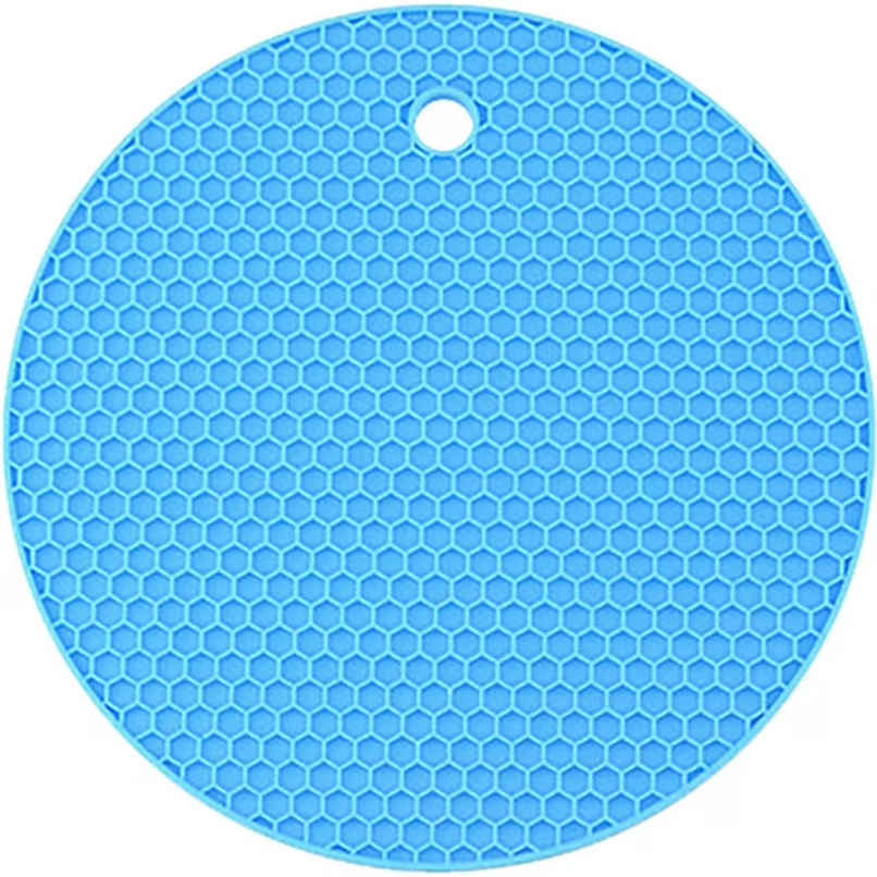 Soham Housewares Round Silicon Hotpot Coaster (Colour May Vary)