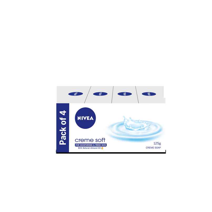 Nivea Bathcare Creme Soft Soap Pack Of 4
