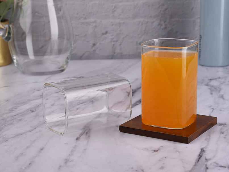 Sanjeev Kapoor Amsterdam High Borosilicate Square Glass 280 ml - Set Of 6 pcs Sanjeev Kapoor Amsterdam High Borosilicate Square Glass 280 ml - Set Of 6 pcs