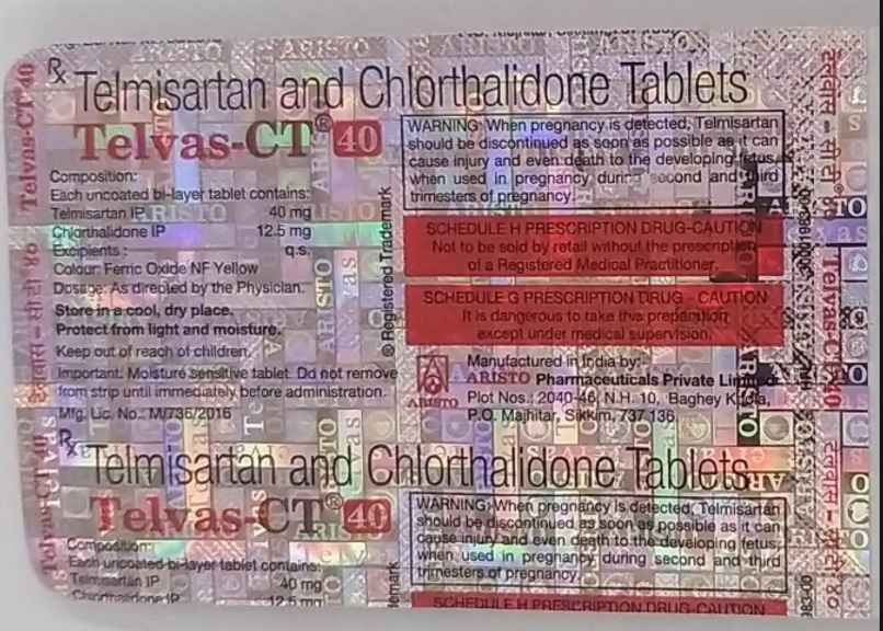 Telvas-CT 40 Tablet Telvas-CT 40 Tablet