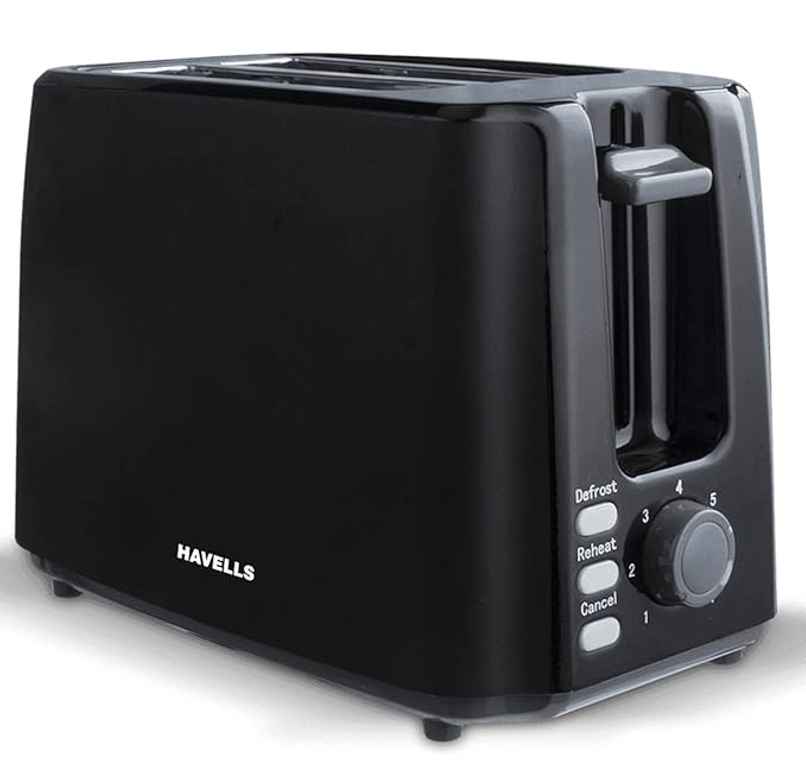 Havells Crisp Plus 750 Watts Pop up Toaster (Black) Havells Crisp Plus 750 Watts Pop up Toaster (Black)
