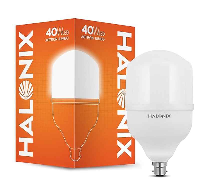 Halonix 40W High Wattage White Led Bulb | B22 Base Holder