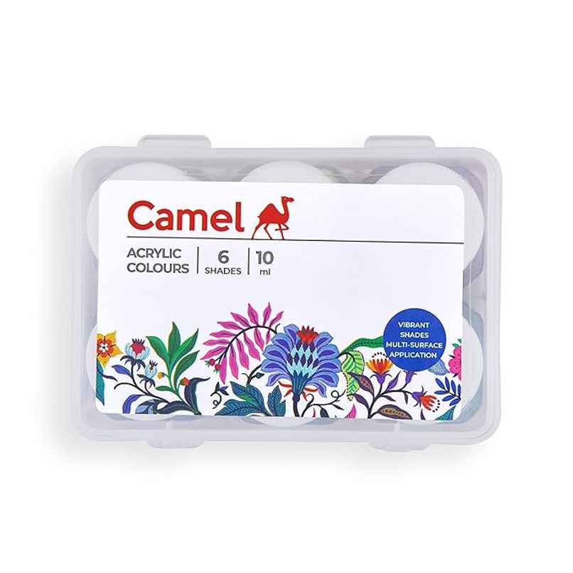 Camel Acrylic Ultra Colors - 10Ml Each, 6 Shades