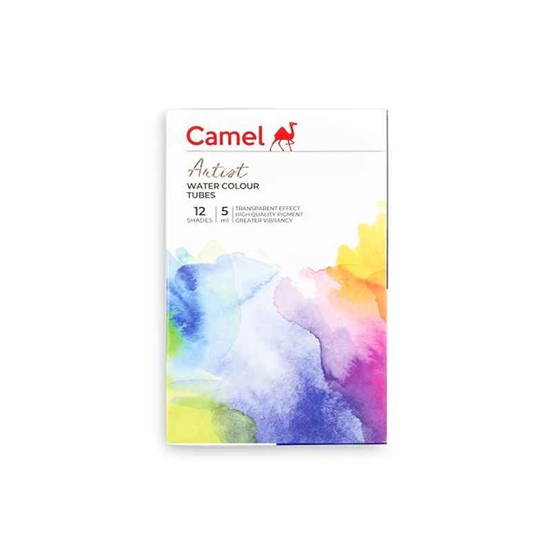 Camel Artist Watercolor Tubes 12 Shades, 5Ml Camel Artist Watercolor Tubes 12 Shades, 5Ml
