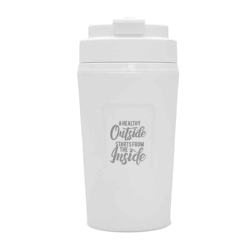 Jaypee ZIPSIP PU Insulated Stainless Steel Coffee Tumbler | Hot & Cold | White | 385 ml