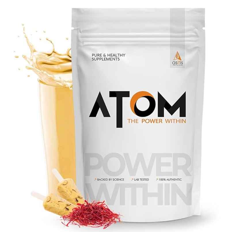 AS-IT-IS ATOM Whey Protein with Digestive Enzymes | Kesar Kulfi Flavor