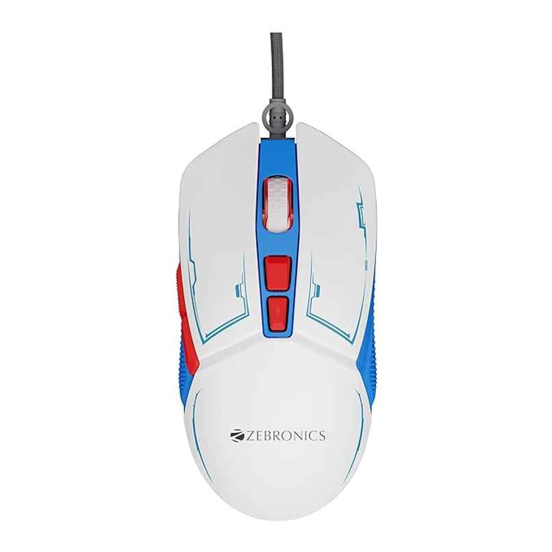Zebronics Astro Premium Gaming Mouse With Upto Wired 7200 Dpi, 7 Buttons, Braided Cable