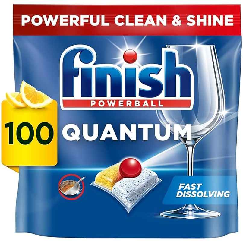 Finish Quantum All In One Lemon Dishwasher Tablets Finish Quantum All In One Lemon Dishwasher Tablets