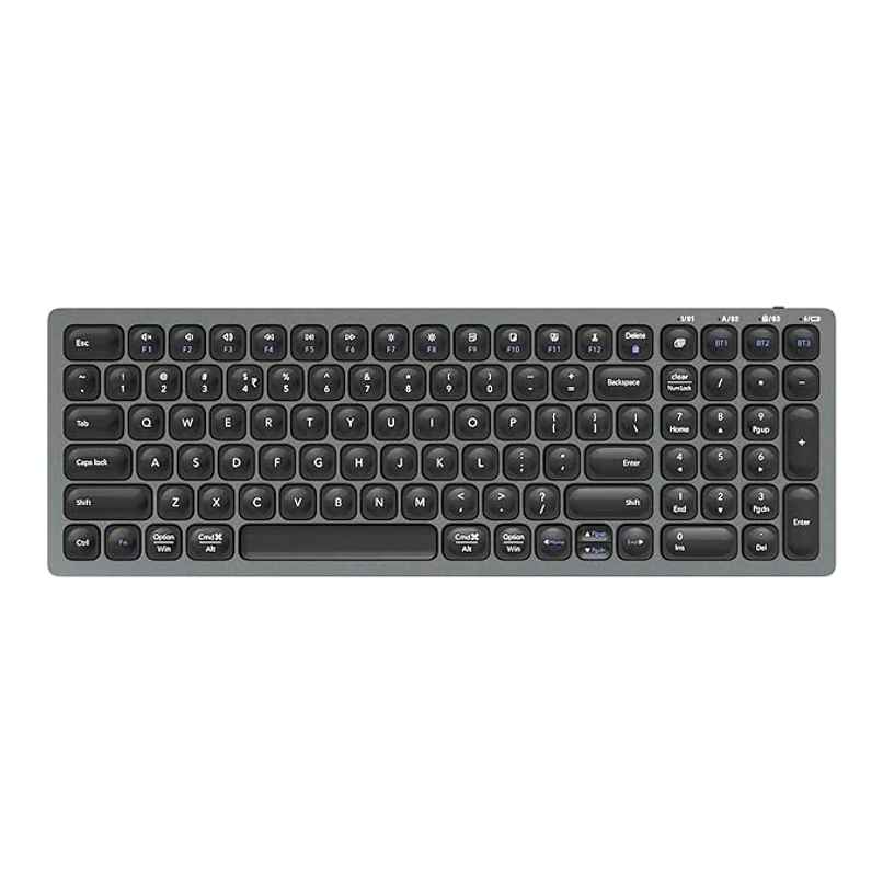 Zebronics K5001Mw Bluetooth 5.0 Keyboard For Mac, Windows, Android, Up To 3 Connections Type C Zebronics K5001Mw Bluetooth 5.0 Keyboard For Mac, Windows, Android, Up To 3 Connections Type C