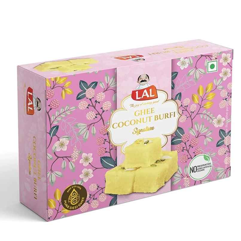 Lal Ghee Coconut Burfi