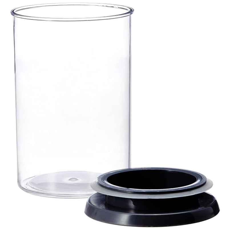 Tex-Ro Plastic Round Push Grocery Container For Kitchen Organizer Tex-Ro Plastic Round Push Grocery Container For Kitchen Organizer