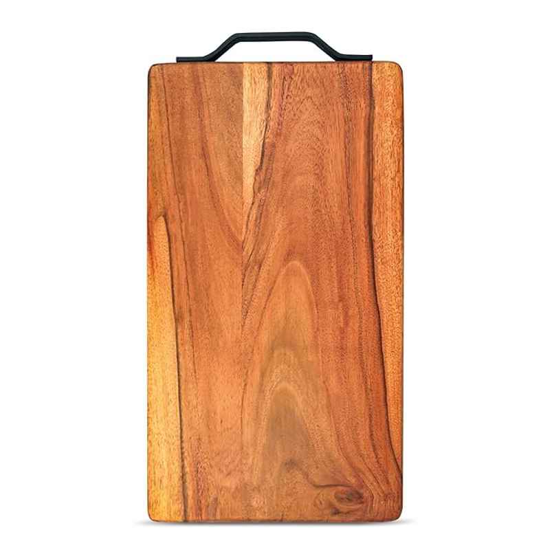 Urbanfix Bulfyss Acacia Wood Multipurpose Food Serving Platter with Handle Urbanfix Bulfyss Acacia Wood Multipurpose Food Serving Platter with Handle