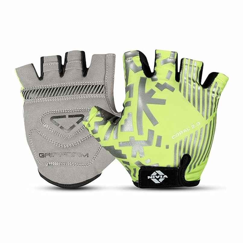 Nivia Coral 2.0 Fitness Gloves | Medium | Green