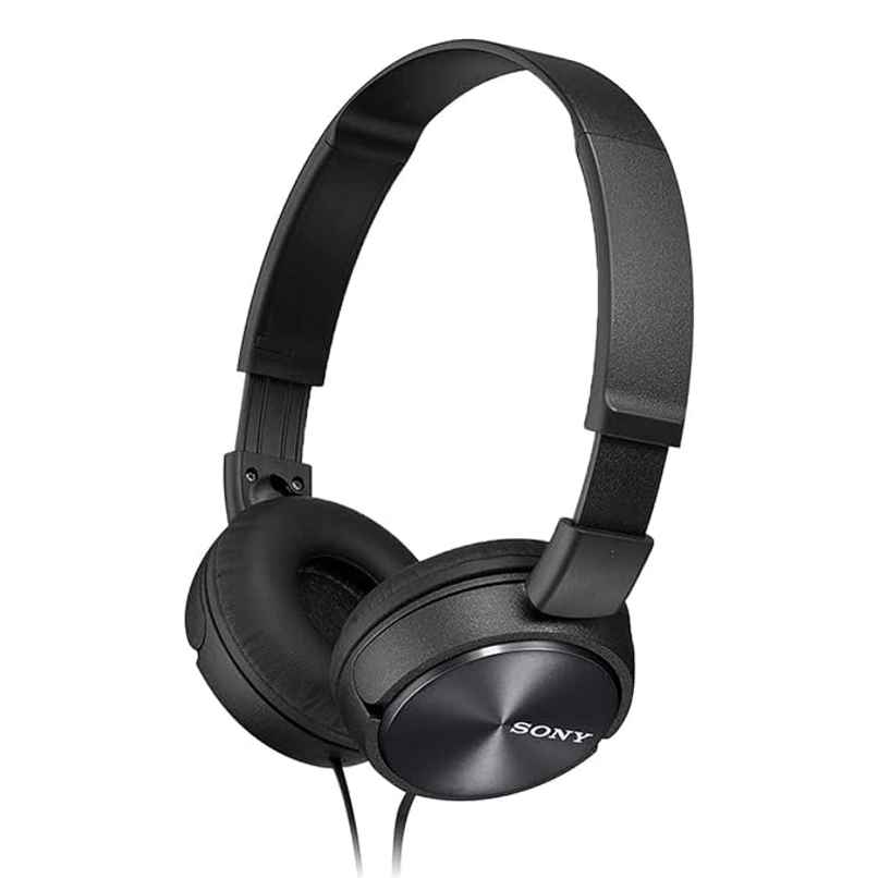 Sony MDR-ZX310AP Wired On-Ear Headphones with Mic - Black Sony MDR-ZX310AP Wired On-Ear Headphones with Mic - Black
