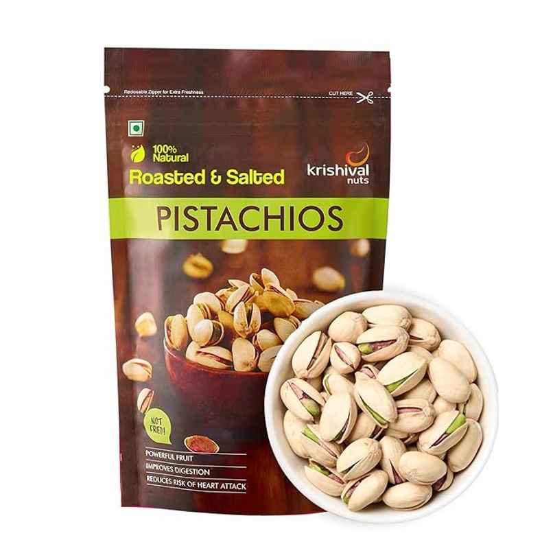 Krishival Nuts Premium Roasted & Salted Pistachios