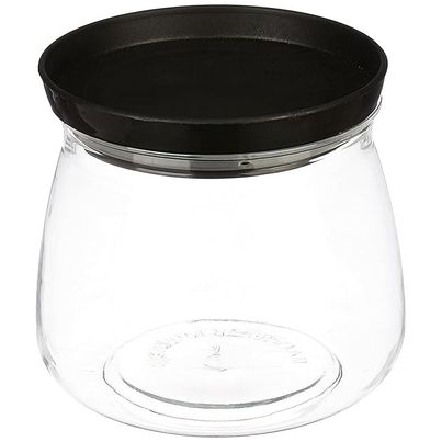 Tex-Ro Plastic Round Push Grocery Container For Kitchen Organizer