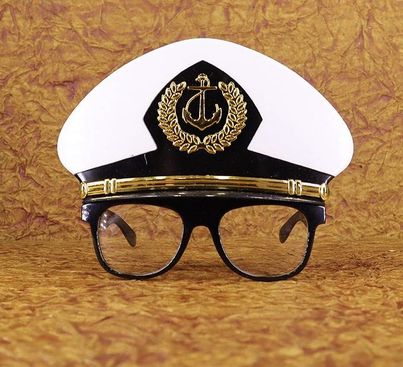 Chrome Captain Hat Glasses Chrome Captain Hat Glasses