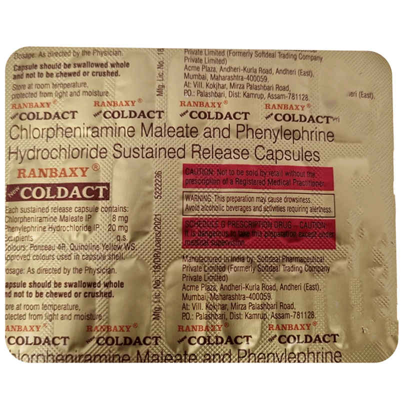 New Coldact Capsule SR New Coldact Capsule SR