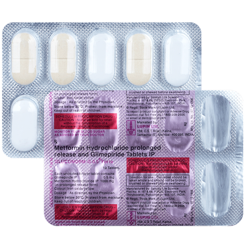 Gluconorm-G 0.5 Forte Tablet PR