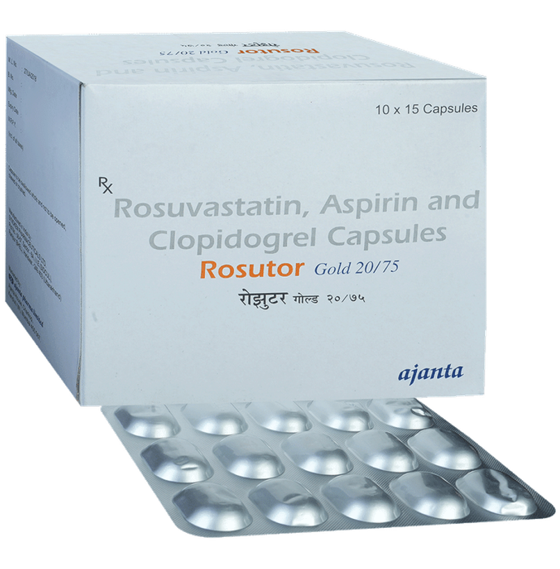 Rosutor Gold 20/75 Capsule