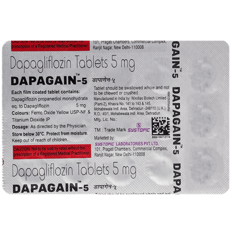 Dapagain-5 Tablet