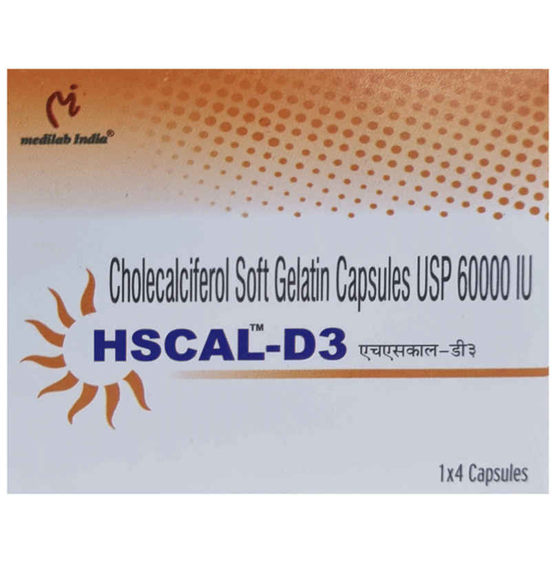 HSCAL D3 6000IU Soft Gelatin Capsule HSCAL D3 6000IU Soft Gelatin Capsule