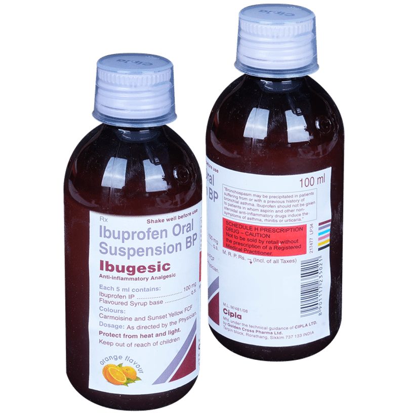 Ibugesic Orange Flavour Suspension