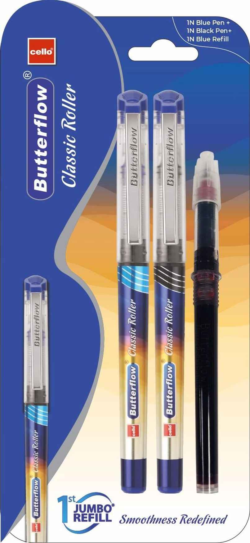 Cello Butterflow Classic Roller Pen With Refill