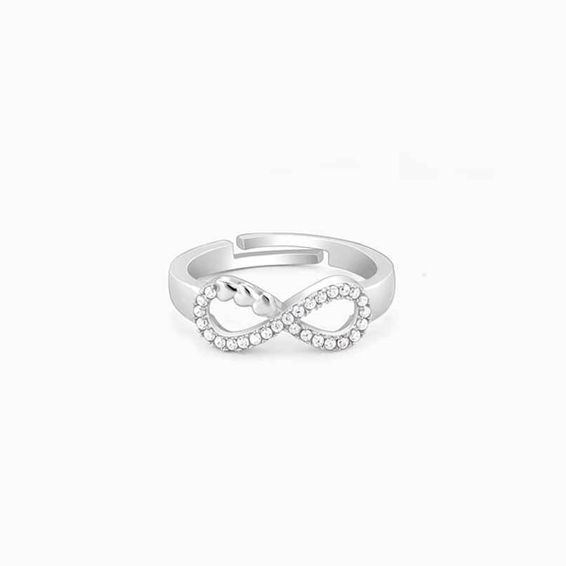 Giva Silver Infinity Heart Ring | R01614