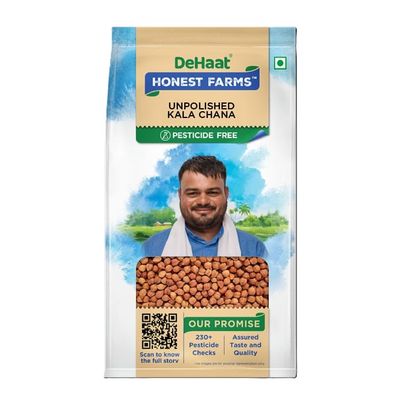 Dehaat Honest Farms Unpolished Kala Chana