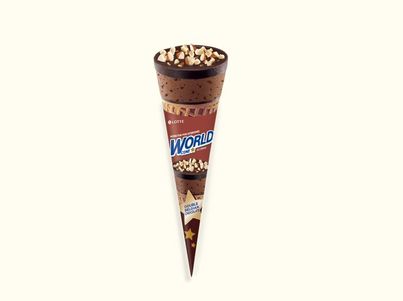 Lotte World Cone Double Belgian Choco Ice Cream Cone