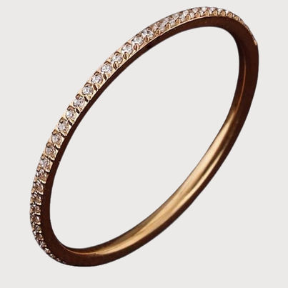 Palmonas Delicate Diamond Band For Womens | Waterproof And Anti-Tarnish