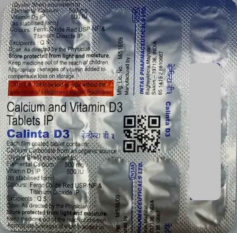 Calinta D3 Tablet