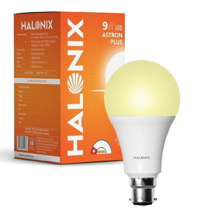 Halonix 9W Yellow Warm White Led Bulb | B22 Base Holder